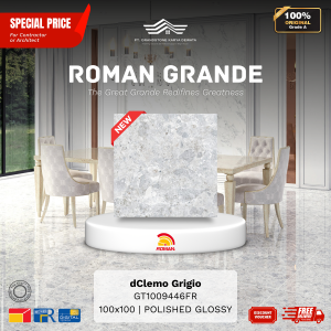 GRANDE AGT1009446FR dClemo Grigio 100×100 [GRADE A]