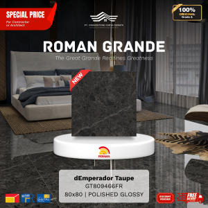 GRANDE AGT809466FR dEmperador Taupe 80×80 [GRADE A]