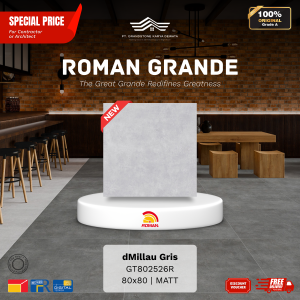 GRANDE AGT802526R dMillau Gris 80×80 [GRADE A]