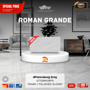GRANDE AGT1269428FR dPetersburg Grey 120×60 [GRADE A]