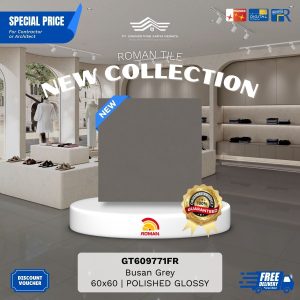 ROMAN GLOSS MOOD AGT609771FR Busan Grey 60×60 [GRADE A]