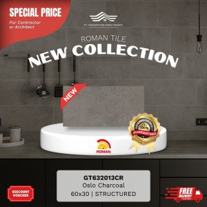 ROMAN STONE MOOD AGT632013CR Oslo Charcoal 60×30 [GRADE A]