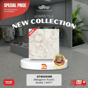 ROMAN STONE MOOD AGT602016R dBergamo Rustic 60×60 [GRADE A]