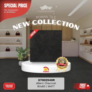 GRANITE XTRA AGT802540R dBern Charcoal 80×80 [GRADE A]