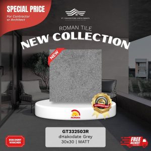 ROMAN STONE MOOD AGT332503R dHakodate Grey 30×30 [GRADE A]