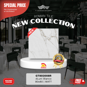 GRANITE XTRA AGT802008R dLuni Bianco 80×80 [GRADE A]