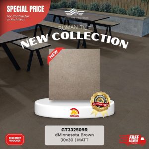 ROMAN STONE MOOD AGT332509R dMinnesota Brown 30×30 [GRADE A]