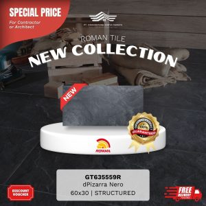ROMAN STONE MOOD AGT635559R dPizarra Nero 60×30 [GRADE A]