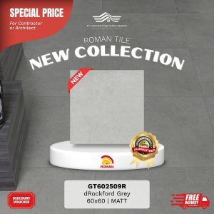ROMAN STONE MOOD AGT602509R dRockford Grey 60×60 [GRADE A]