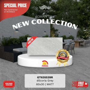 ROMAN STONE MOOD AGT635539R dScoria Grey 60×30 [GRADE A]