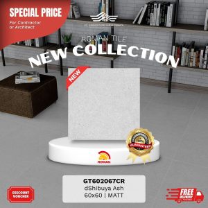 ROMAN STONE MOOD AGT602067CR dShibuya Ash 60×60 [GRADE A]