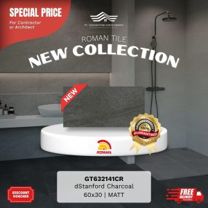 ROMAN STONE MOOD AGT632141CR dStanford Charcoal 60×30 [GRADE A]