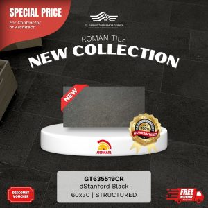 ROMAN STONE MOOD AGT635519CR dStanford Black 60×30 [GRADE A]