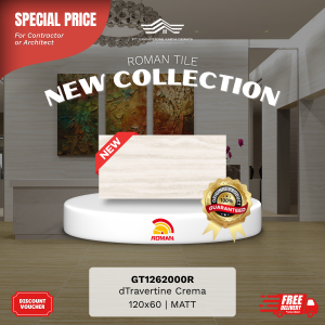 GRANITE XTRA AGT1262000R dTravertine Crema 120×60 [GRADE A]