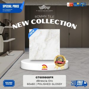 ROMAN GLOSS MOOD AGT609868FR dBrescia Oro 60×60 [GRADE A]