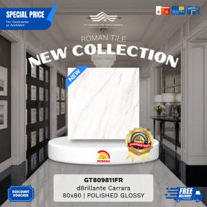 GRANITE XTRA AGT809811FR dBrillante Carrara 80×80 [GRADE A]