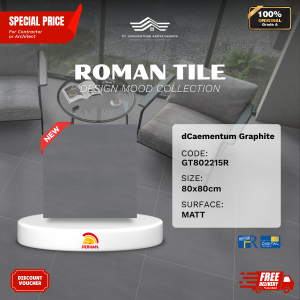 GRANITE XTRA AGT802215R dCaementum Graphite 80×80 [GRADE A]