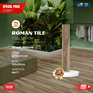 ROMAN WOOD MOOD AGT1222220R dCask Walnut 120×20 [GRADE A]