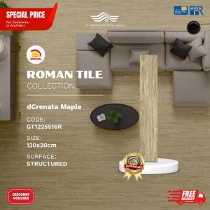 ROMAN WOOD MOOD AGT1225516R dCrenata Maple 120×20 [GRADE A]