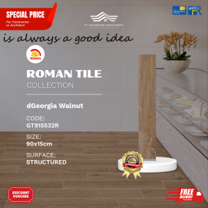 ROMAN WOOD MOOD AGT915532R dGeorgia Walnut 90×15 [GRADE A]