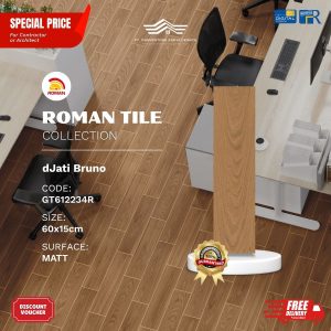 ROMAN WOOD MOOD AGT612234R dJati Bruno 60×15 [GRADE A]