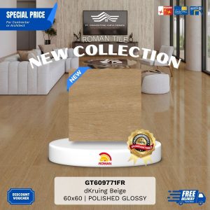 ROMAN GLOSS MOOD AGT609772FR dKruing Beige 60×60 [GRADE A]