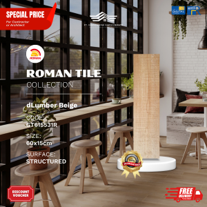 ROMAN WOOD MOOD AGT615531R dLumber Beige 60×15 [GRADE A]