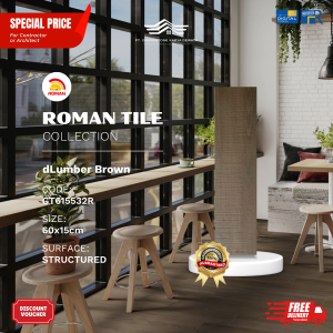 ROMAN WOOD MOOD AGT615532R dLumber Brown 60×15 [GRADE A]