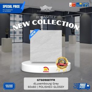 ROMAN GLOSS MOOD AGT609887FR dLuxembourg Grey 60×60 [GRADE A]