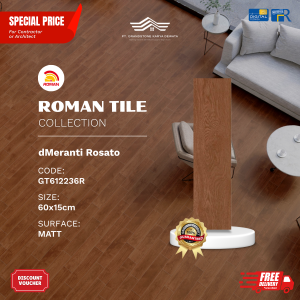 ROMAN WOOD MOOD AGT612236R dMeranti Rosato 60×15 [GRADE A]
