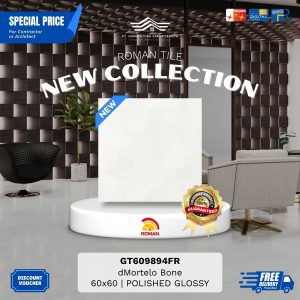 ROMAN GLOSS MOOD AGT609894FR dMortelo Bone 60×60 [GRADE A]