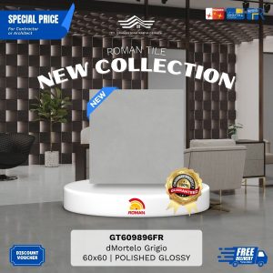 ROMAN GLOSS MOOD AGT609896FR dMortelo Grigio 60×60 [GRADE A]