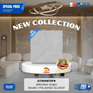 GRANITE XTRA AGT809875FR dMortelo Grigio 80×80 [GRADE A]