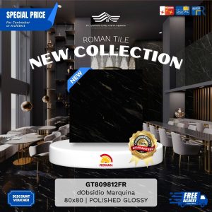 GRANITE XTRA AGT809812FR dObsidio Marquina 80×80 [GRADE A]