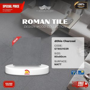 GRANITE XTRA AGT802103R dOhio Charcoal 80×80 [GRADE A]