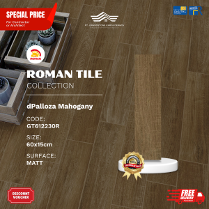 ROMAN WOOD MOOD AGT612230R dPalloza Mahogany 60×15 [GRADE A]