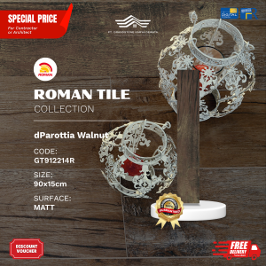 ROMAN WOOD MOOD AGT912214R dParottia Walnut 90×15 [GRADE A]