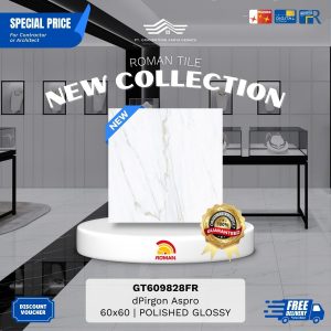 ROMAN GLOSS MOOD AGT609828FR dPirgon Aspro 60×60 [GRADE A]