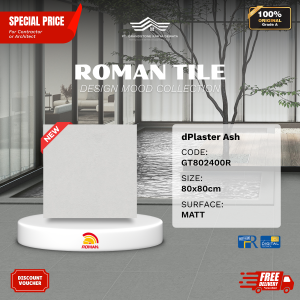 GRANITE XTRA AGT802400R dPlaster Ash 80×80 [GRADE A]