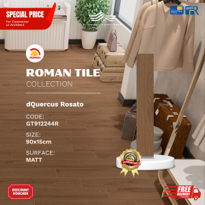 ROMAN WOOD MOOD AGT912244R dQuercus Rosato 90×15 [GRADE A]