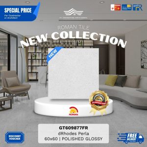 ROMAN GLOSS MOOD AGT609877FR dRhodes Perla 60×60 [GRADE A]