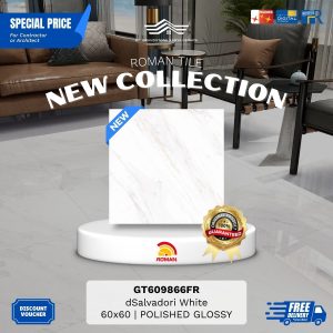 ROMAN GLOSS MOOD AGT609866FR dSalvadori White 60×60 [GRADE A]