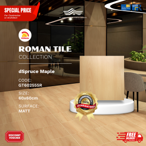 ROMAN WOOD MOOD AGT602555R dSpruce Maple 60×60 [GRADE A]