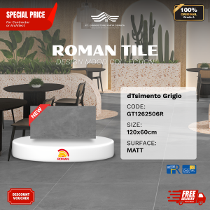 GRANITE XTRA AGT1262506R dTsimento Grigio 120×60 [GRADE A]