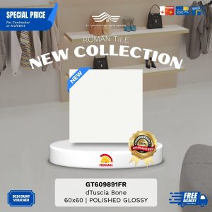 ROMAN GLOSS MOOD AGT609891FR dTuscia Bone 60×60 [GRADE A]