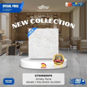 ROMAN GLOSS MOOD AGT609880FR dVisby Perla 60×60 [GRADE A]