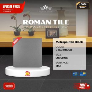ROMAN DESIGN MOOD AGT602103CR Metropolitan Black 60×60 [GRADE A]
