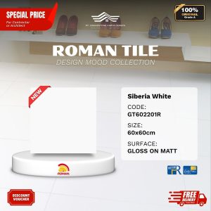 ROMAN DESIGN MOOD AGT602201R Siberia White 60×60 [GRADE A]
