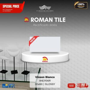 ROMAN RECTIFICADO WALL 1W63106R Vinson Bianco 30×60 [GRADE A]