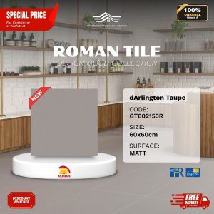 ROMAN DESIGN MOOD AGT602153R dArlington Taupe 60×60 [GRADE A]
